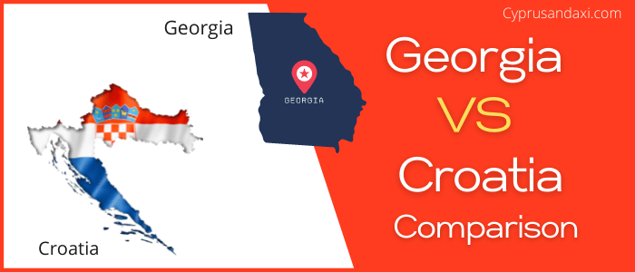 Is Georgia bigger than Croatia