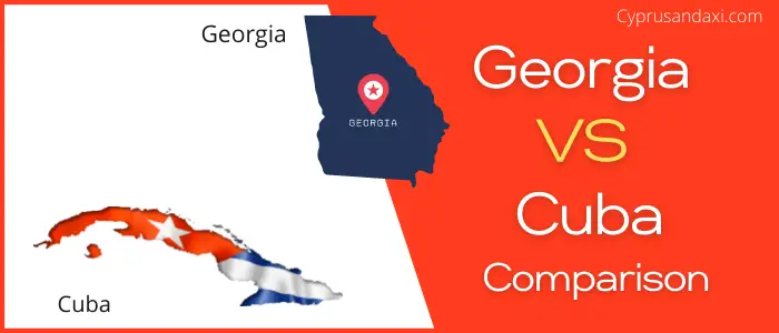 Is Georgia bigger than Cuba