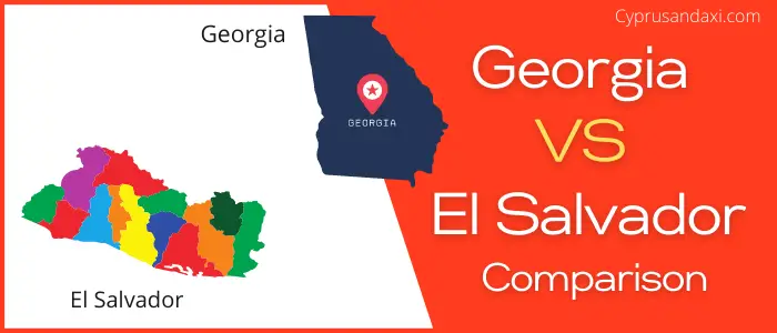 Is Georgia bigger than El Salvador