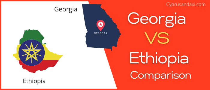 Is Georgia bigger than Ethiopia
