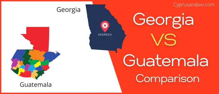 Is Georgia bigger than Guatemala
