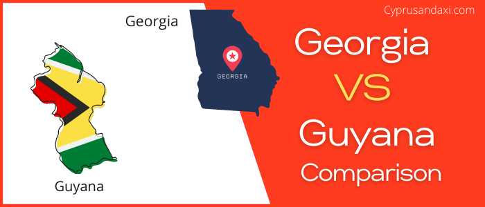 Is Georgia bigger than Guyana
