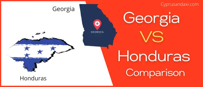 Is Georgia bigger than Honduras