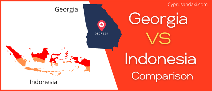 Is Georgia bigger than Indonesia