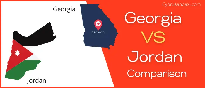 Is Georgia bigger than Jordan
