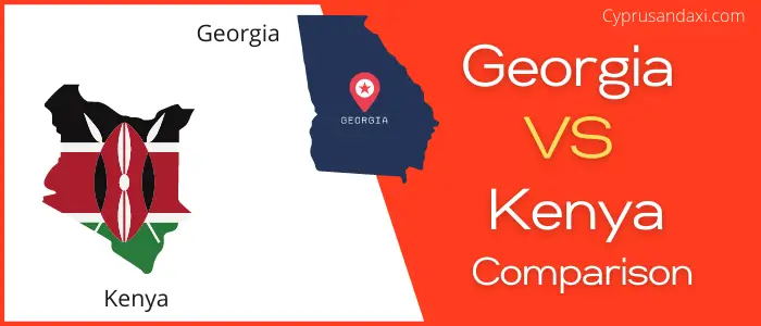 Is Georgia bigger than Kenya