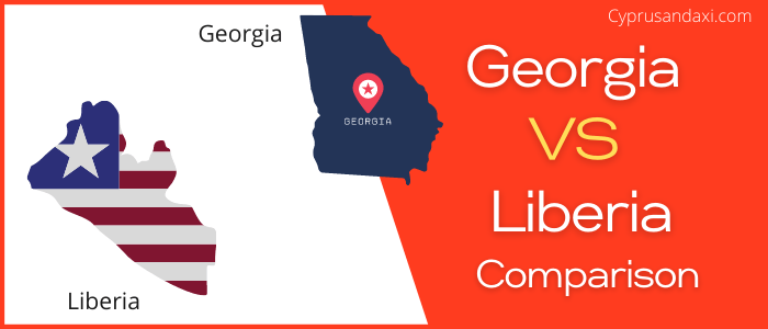 Is Georgia bigger than Liberia
