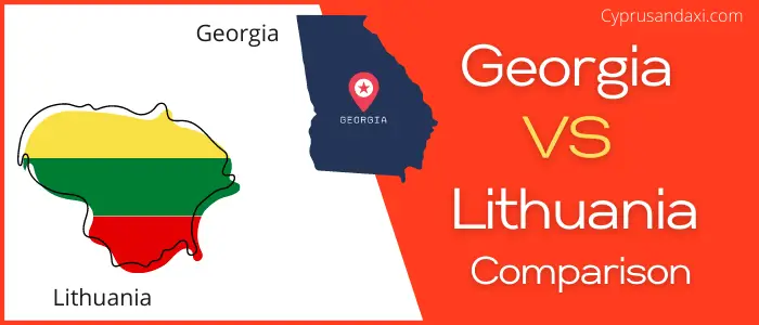 Is Georgia bigger than Lithuania