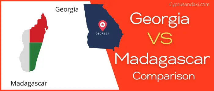 Is Georgia bigger than Madagascar