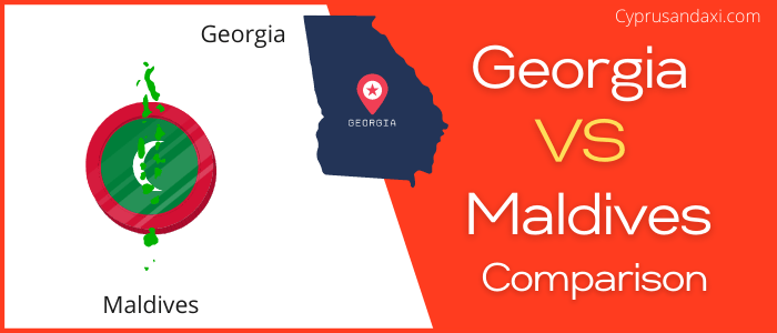 Is Georgia bigger than Maldives