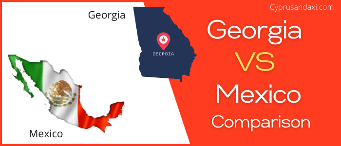 Is Georgia bigger than Mexico