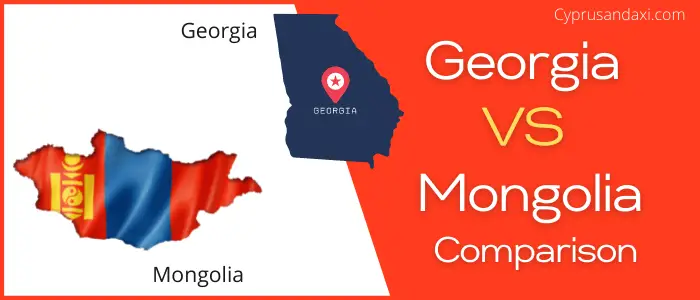 Is Georgia bigger than Mongolia