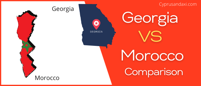 Is Georgia bigger than Morocco