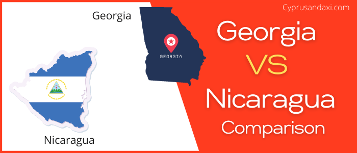Is Georgia bigger than Nicaragua