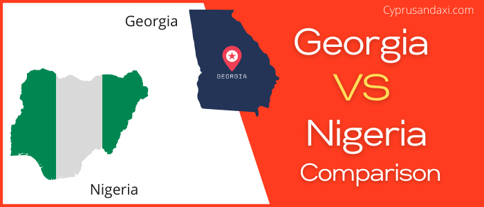 Is Georgia bigger than Nigeria