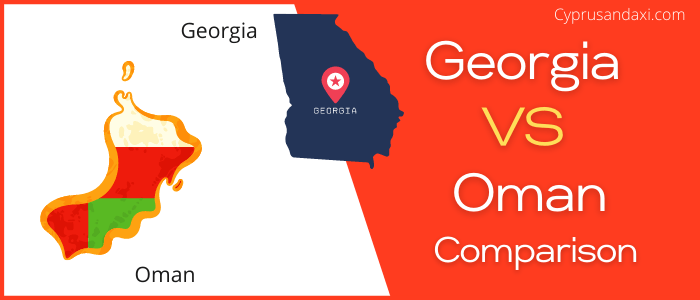 Is Georgia bigger than Oman