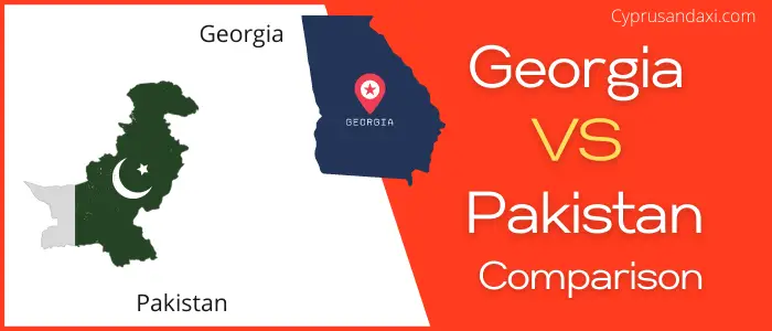 Is Georgia bigger than Pakistan