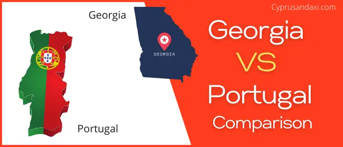 Is Georgia bigger than Portugal