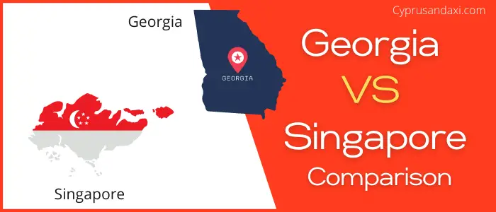 Is Georgia bigger than Singapore