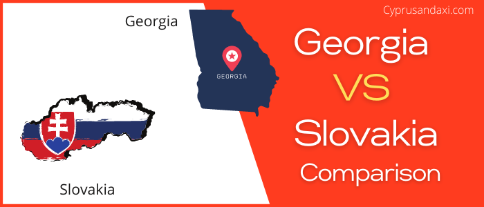 Is Georgia bigger than Slovakia