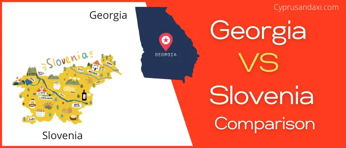 Is Georgia bigger than Slovenia