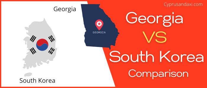 Is Georgia bigger than South Korea