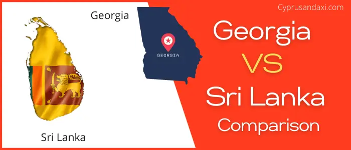 Is Georgia bigger than Sri Lanka