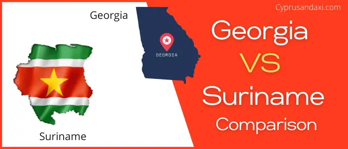 Is Georgia bigger than Suriname