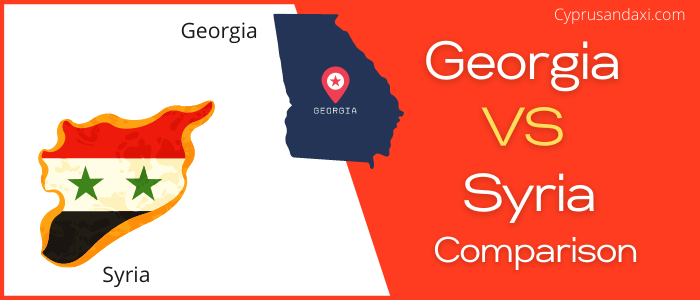Is Georgia bigger than Syria