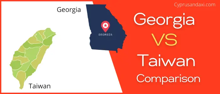 Is Georgia bigger than Taiwan