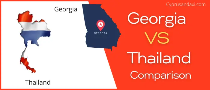 Is Georgia bigger than Thailand