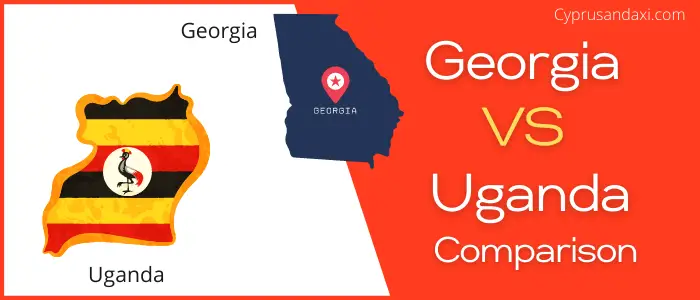 Is Georgia bigger than Uganda