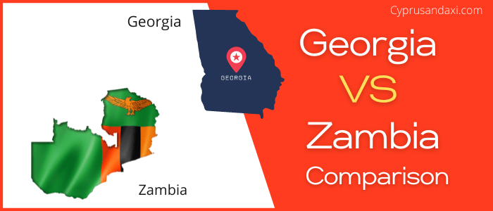 Is Georgia bigger than Zambia