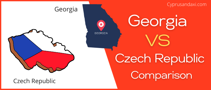 Is Georgia bigger than the Czech Republic