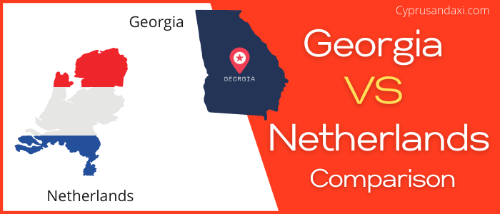 Is Georgia bigger than the Netherlands