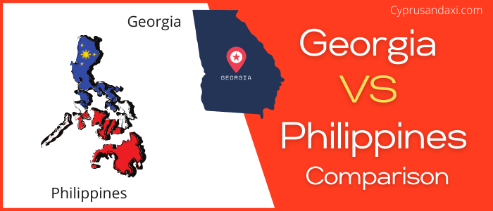 Is Georgia bigger than the Philippines
