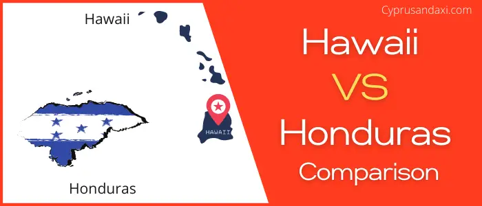 Is Hawaii bigger than Honduras