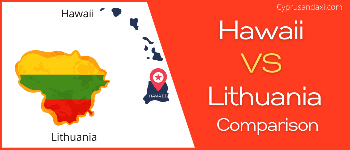 Is Hawaii bigger than Lithuania