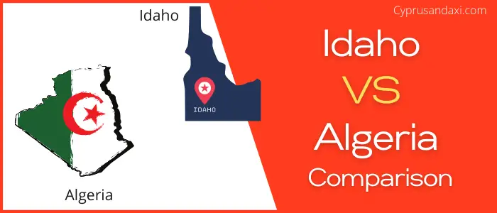 Is Idaho bigger than Algeria