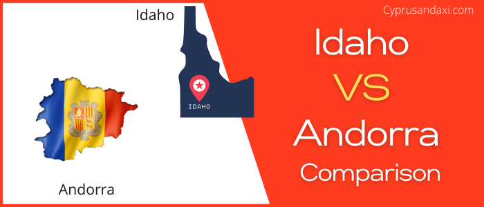 Is Idaho bigger than Andorra