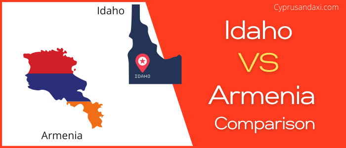 Is Idaho bigger than Armenia
