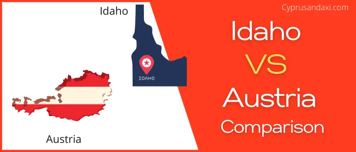 Is Idaho bigger than Austria