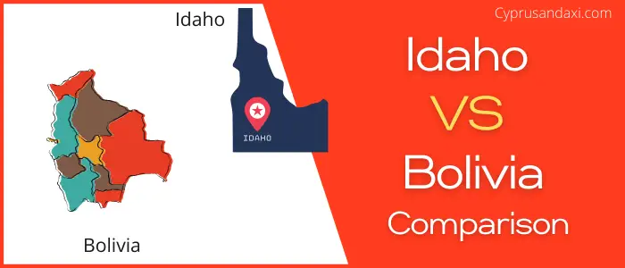 Is Idaho bigger than Bolivia