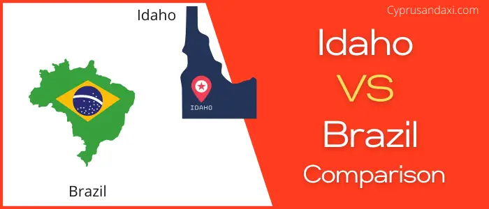 Is Idaho bigger than Brazil