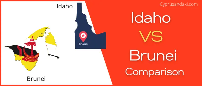 Is Idaho bigger than Brunei