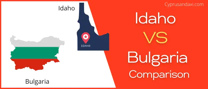 Is Idaho bigger than Bulgaria