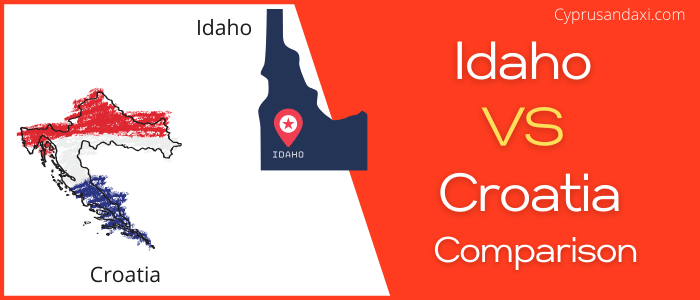 Is Idaho bigger than Croatia