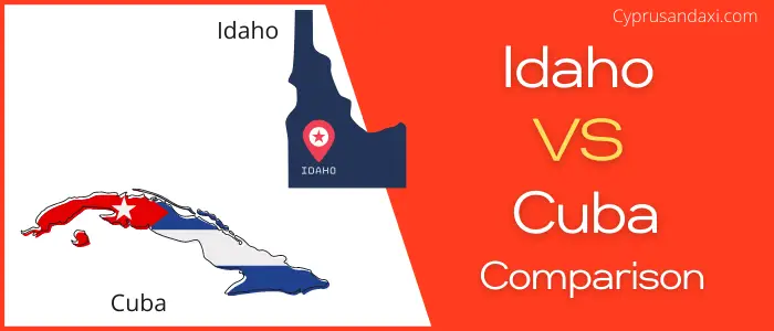 Is Idaho bigger than Cuba