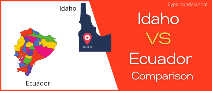 Is Idaho bigger than Ecuador