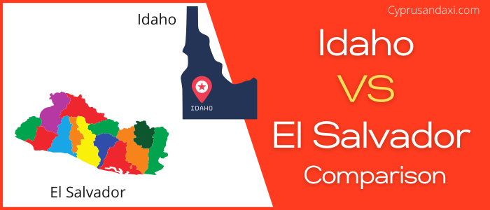 Is Idaho bigger than El Salvador